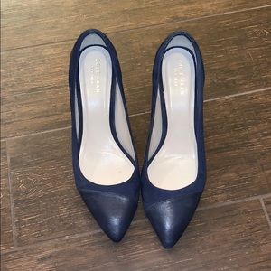 Cole Haan Navy Blue Heels